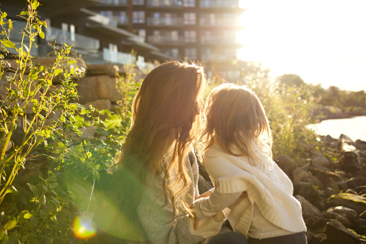 A mother and daughter.