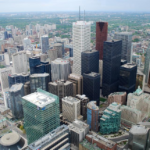 Nanda & Associate Lawyers Canada - A top view of commercial buildings in Canada