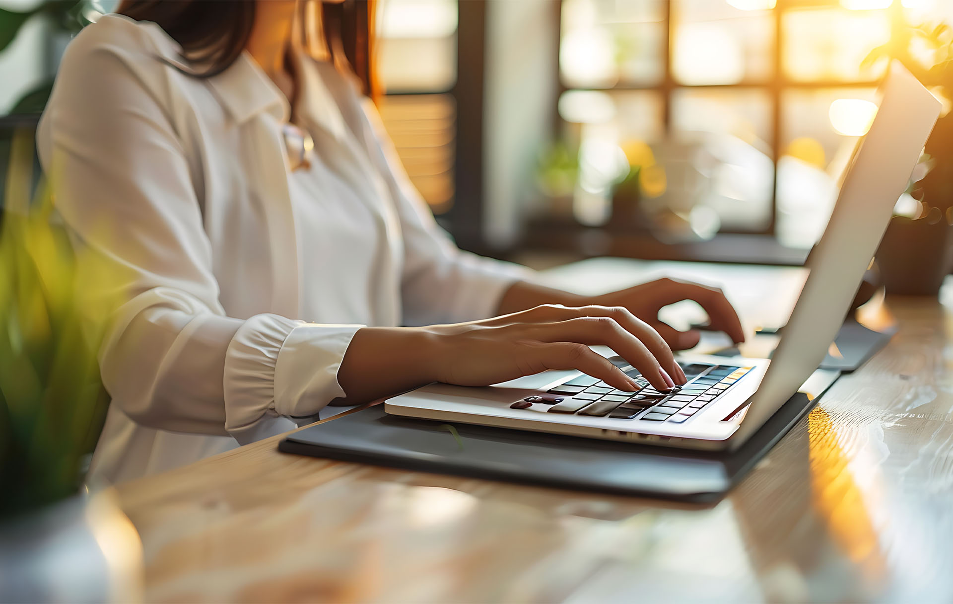 A lawyer on his desk