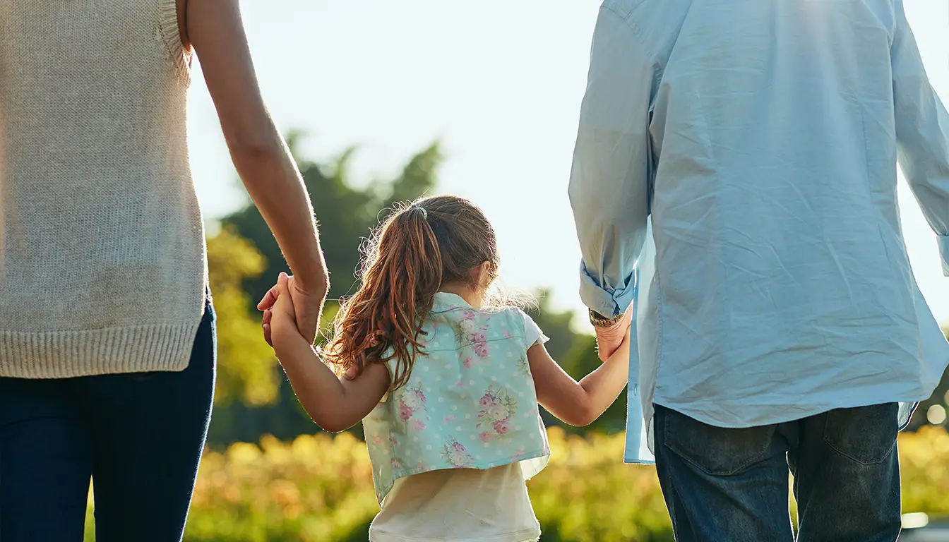 Family lawyer reviewing financial documents with a client
