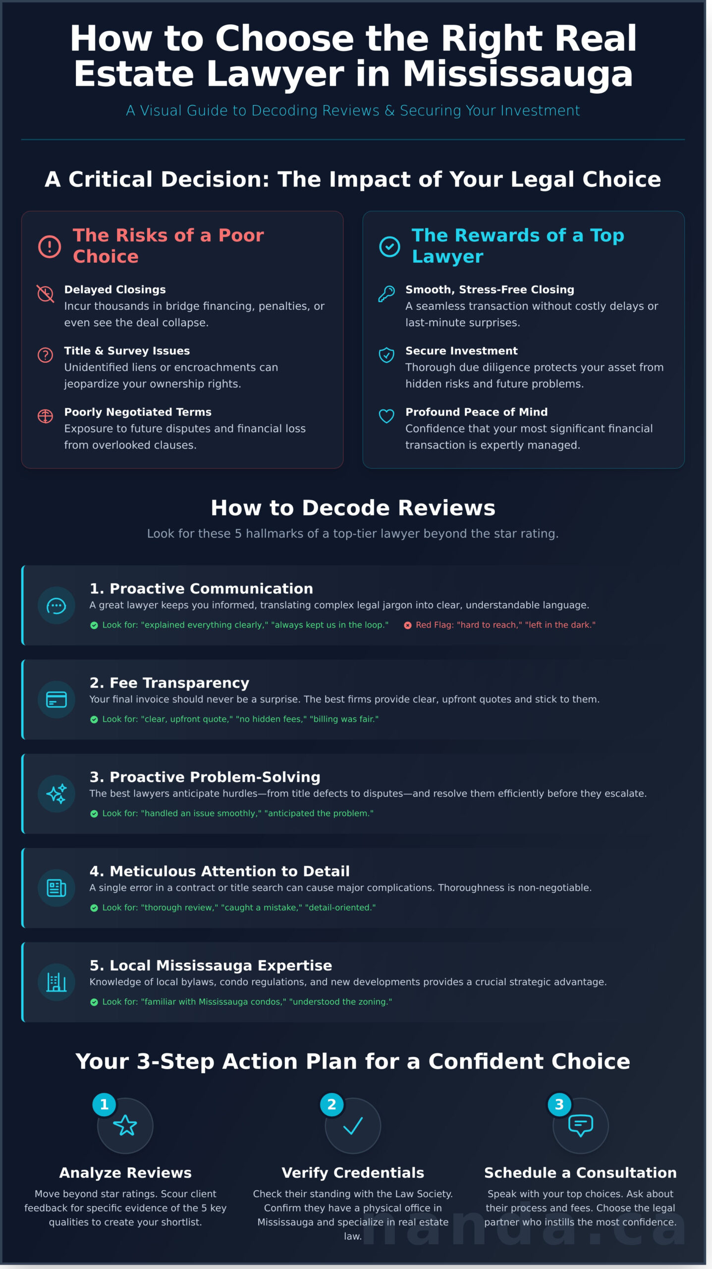 Finding the Best Real Estate Lawyer in Mississauga: A 2026 Guide to Using Reviews
