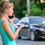 Accident victim consulting a lawyer after a car accident in Mississauga