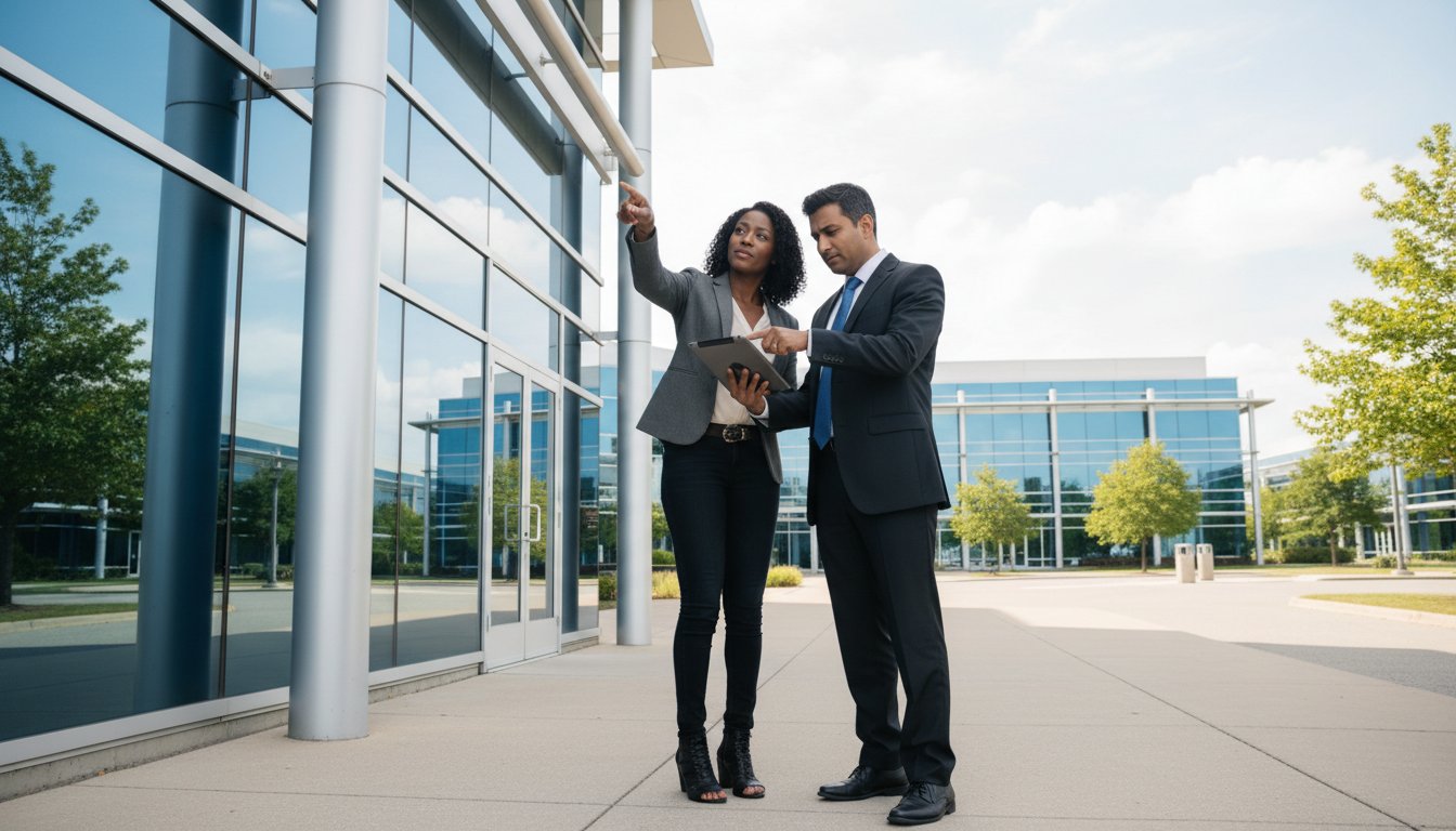 Commercial lease lawyer in Brampton reviewing business lease agreement