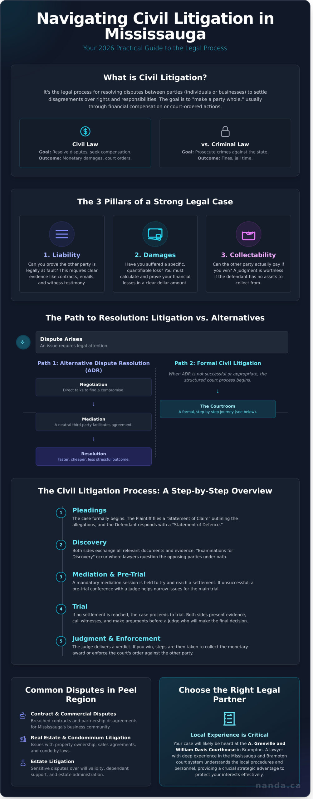 Civil Litigation in Mississauga: A Practical Guide for 2026