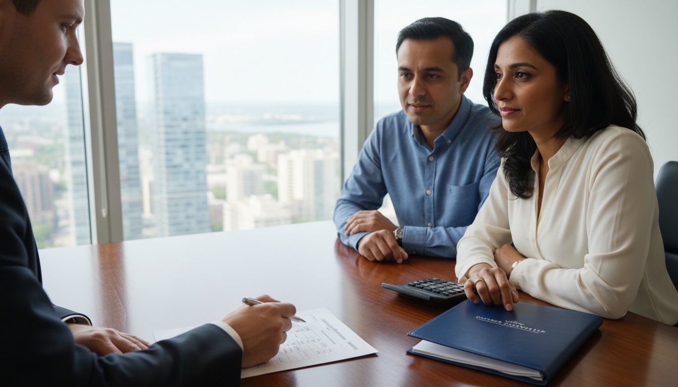 Closing costs for seller in Brampton infographic showing commission, HST, legal fees and mortgage discharge