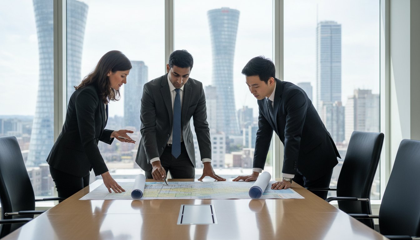 Commercial real estate lawyer advising investor buying property in Mississauga