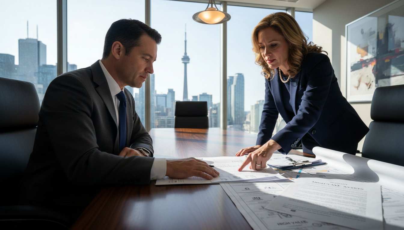 Family lawyer for high net worth divorce in Brampton protecting business and investment assets