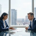 Divorce lawyer advising client on post-divorce planning in Brampton