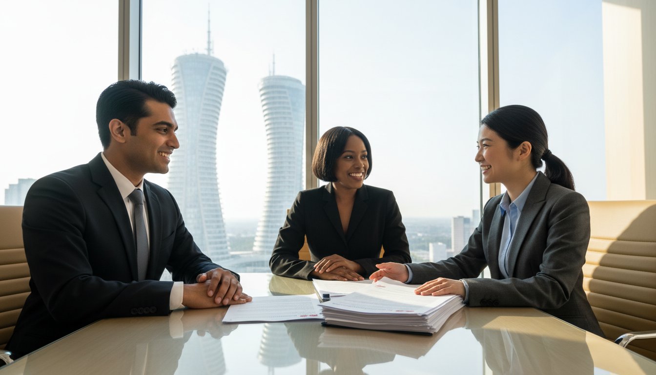 Immigration lawyer helping client with PR application in Mississauga