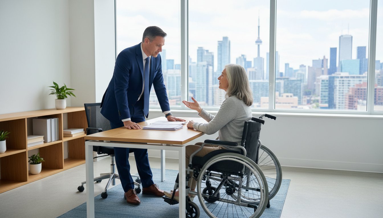 Long term disability lawyer in Brampton helping client with LTD claim appeal
