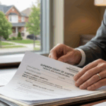 Business lawyer reviewing probate and property documents in Ontario office, symbolizing legal guidance for immigrant entrepreneurs in Toronto and Mississauga